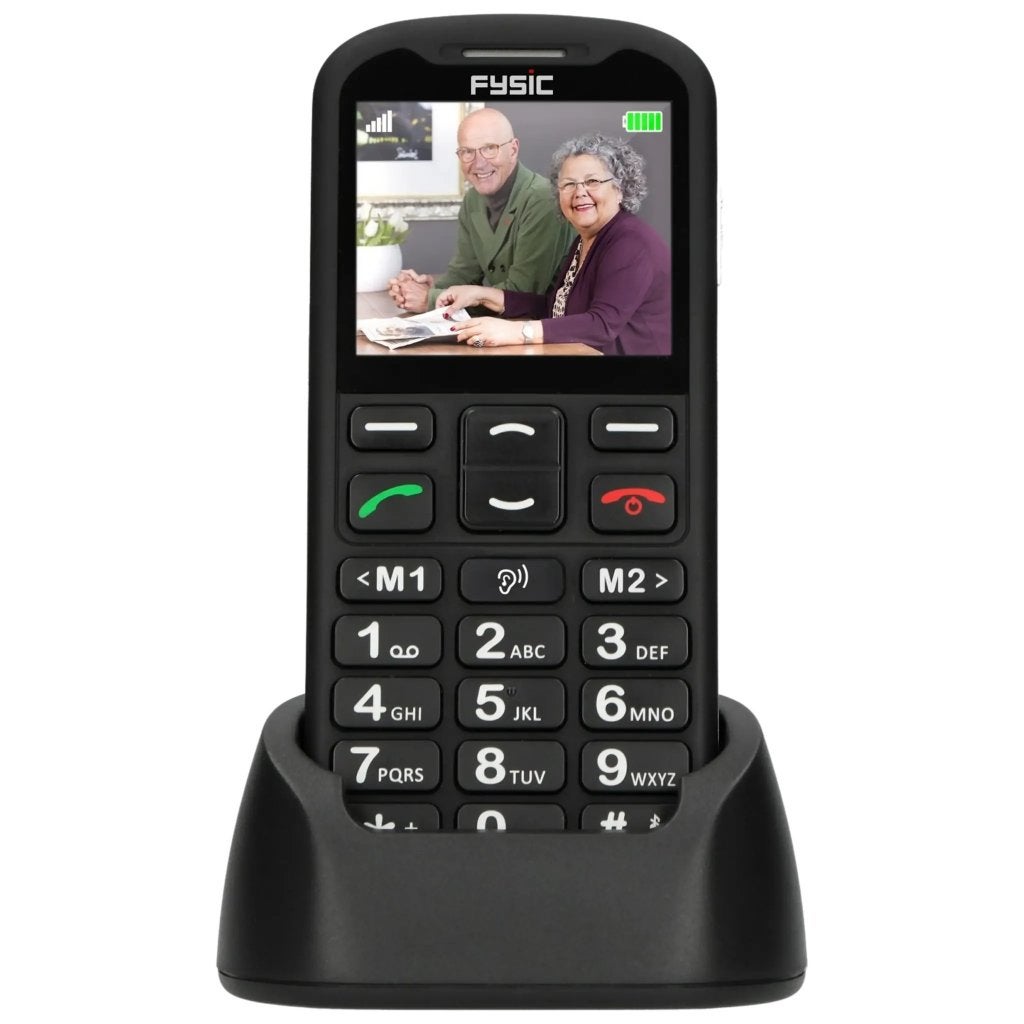 Fysic FX-3500 Senioren Mobiele Telefoon met Oplaadstation, Ophalen of Verzenden, Klassiek of Candybar, Zonder simlock, Zonder abonnement