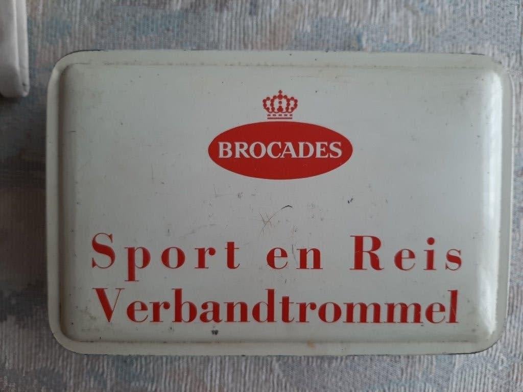 Verbandtrommel blik vintage, Verzamelen, Ophalen of Verzenden, Gebruikt, Overige