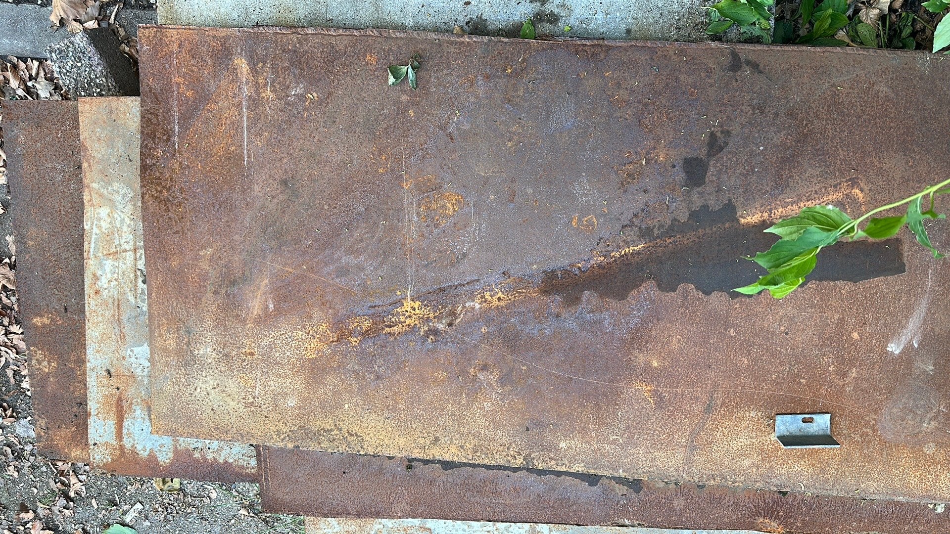 8 metalen platen 270x70 cm, 10mm dik, Doe-het-zelf en Verbouw, Metalen, Ophalen, Gebruikt, IJzer