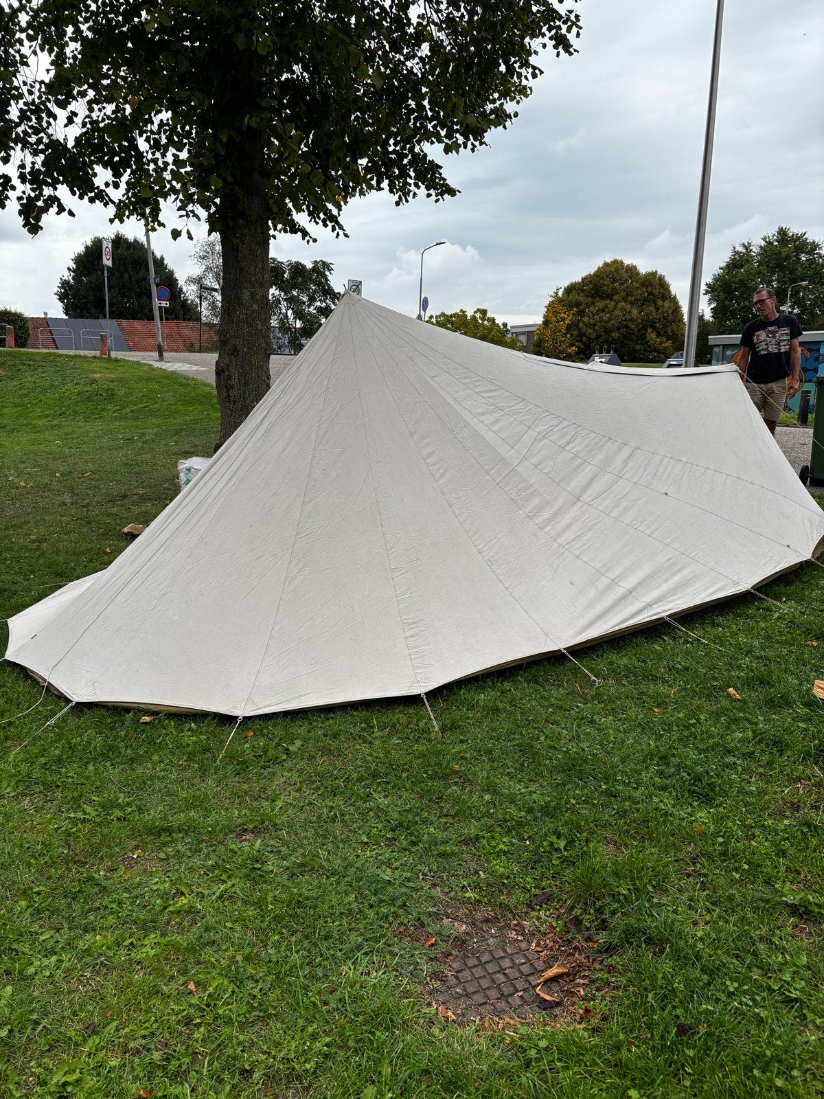 Carl Denig Solarium lichtgewicht katoenen tent 4 persoons, Ophalen of Verzenden, Gebruikt, Tot en met 4