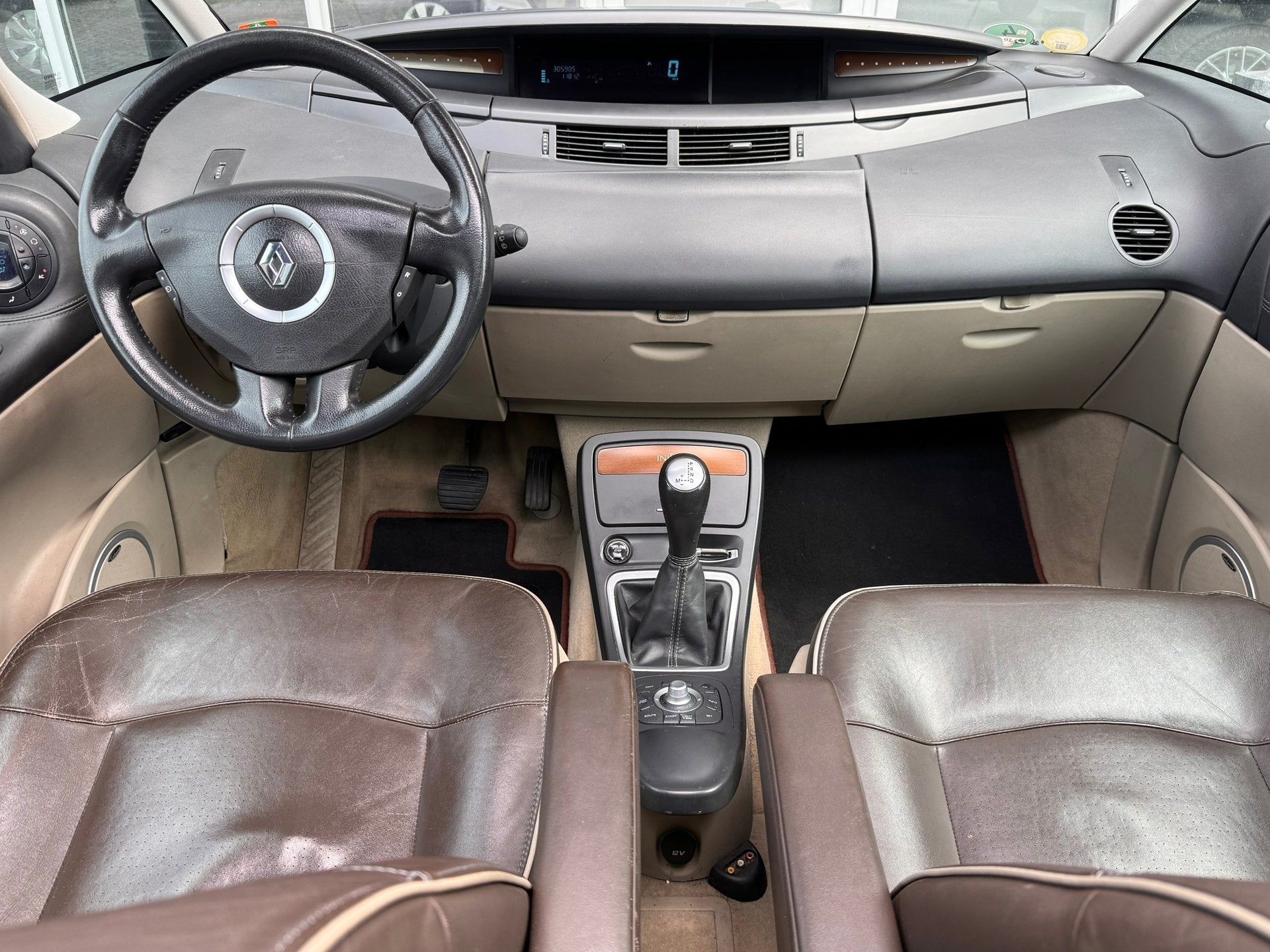 Renault Grand Espace 3.5 V6 Initiale | Automaat | Pano | 7P, Auto's, Renault, Gebruikt, 2000 kg, Beige, Bedrijf