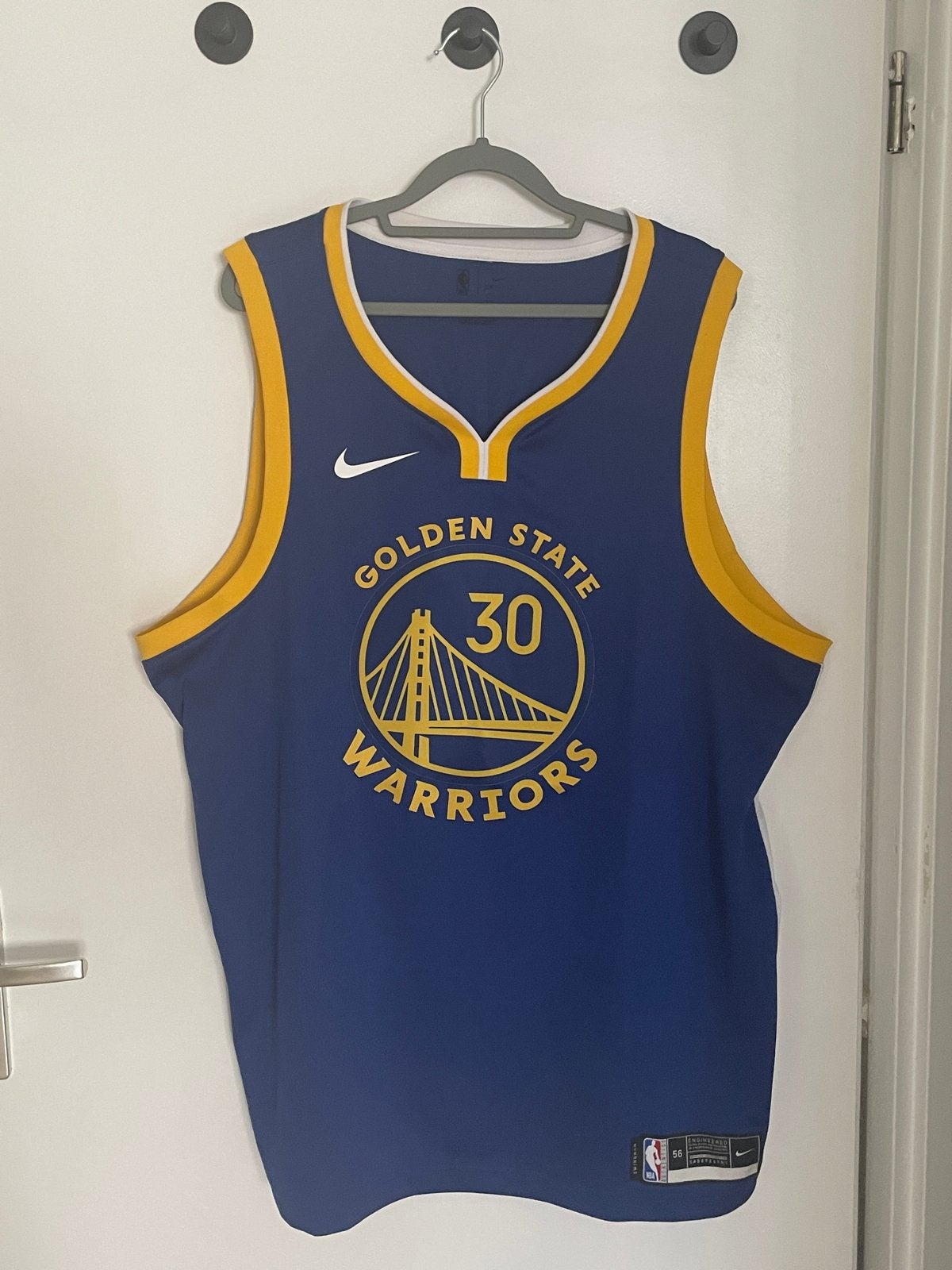 Stephen Curry Golden State Warriors Jersey - Maat XXL, Blauw, Ophalen of Verzenden, Zo goed als nieuw, Maat 46/48 (XL) of groter