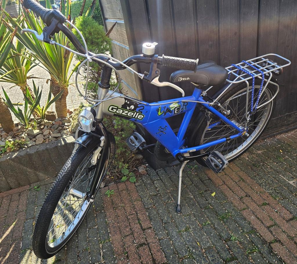 Gazelle Laser 22 inch jongensfiets met 3 versnellingen, Fietsen en Brommers, Fietsen | Jongens, Terugtraprem, Versnellingen, Ophalen of Verzenden