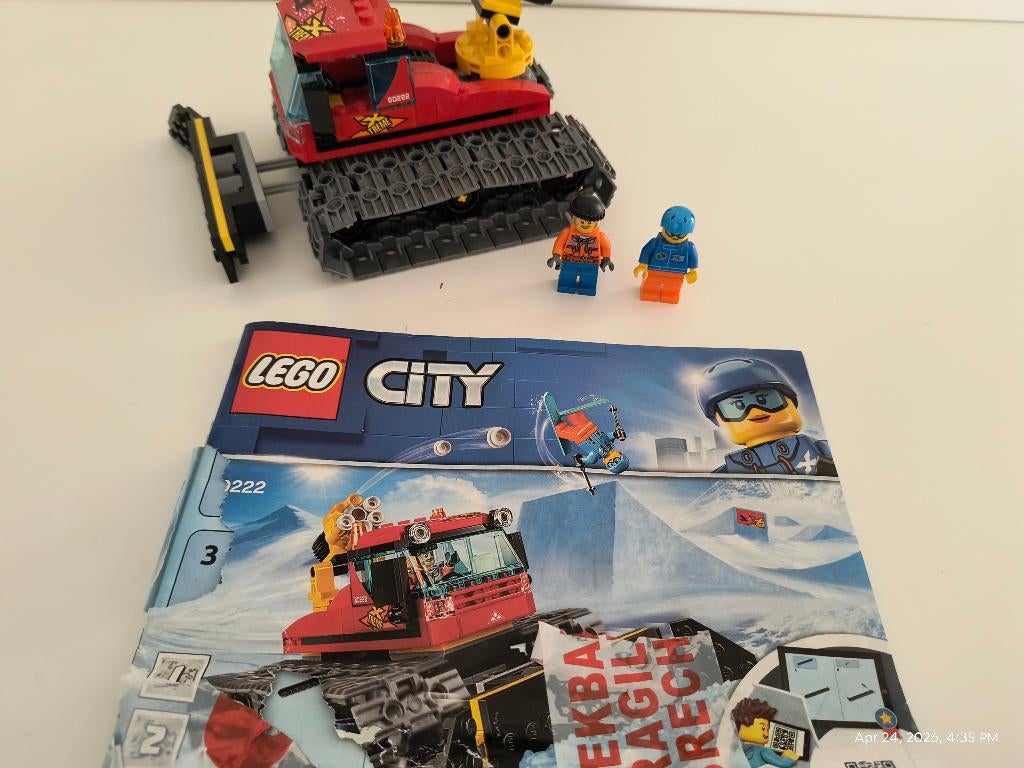 LEGO 60222 City Snow Groomer met doos en boekje, Kinderen en Baby's, Speelgoed | Duplo en Lego, Ophalen of Verzenden, Zo goed als nieuw