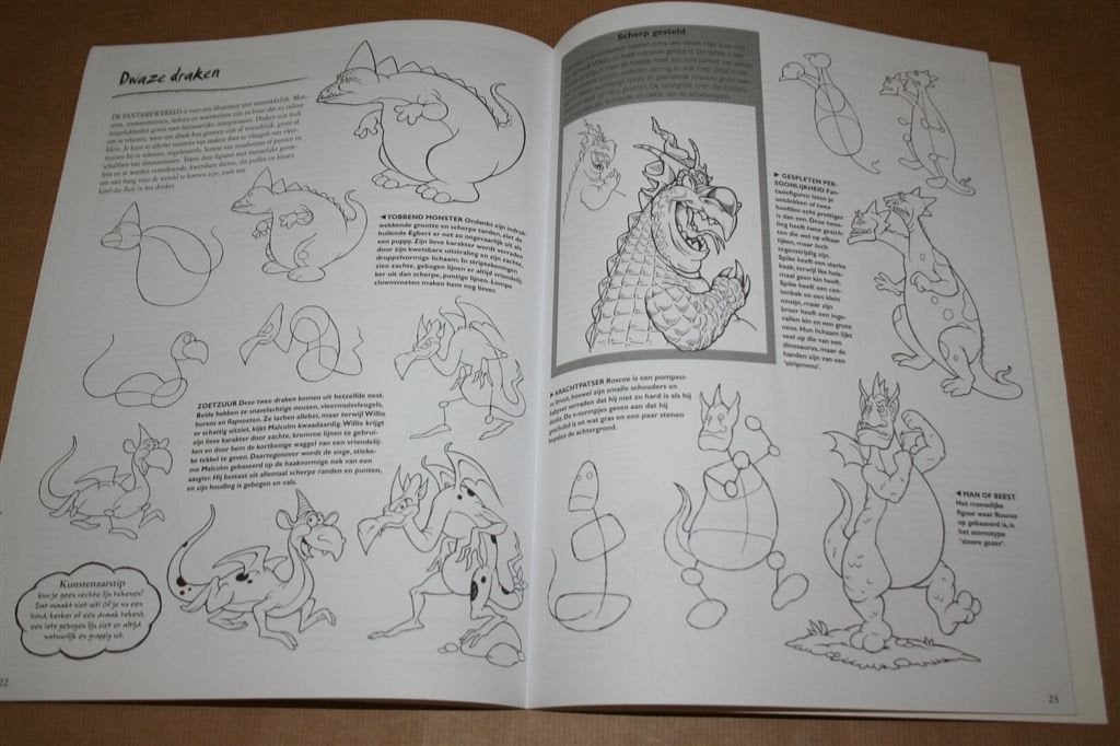 Cartoons tekenen — Deel II s— Stap-voor-stap gids, Ophalen of Verzenden, Gelezen, Tekenen en Schilderen