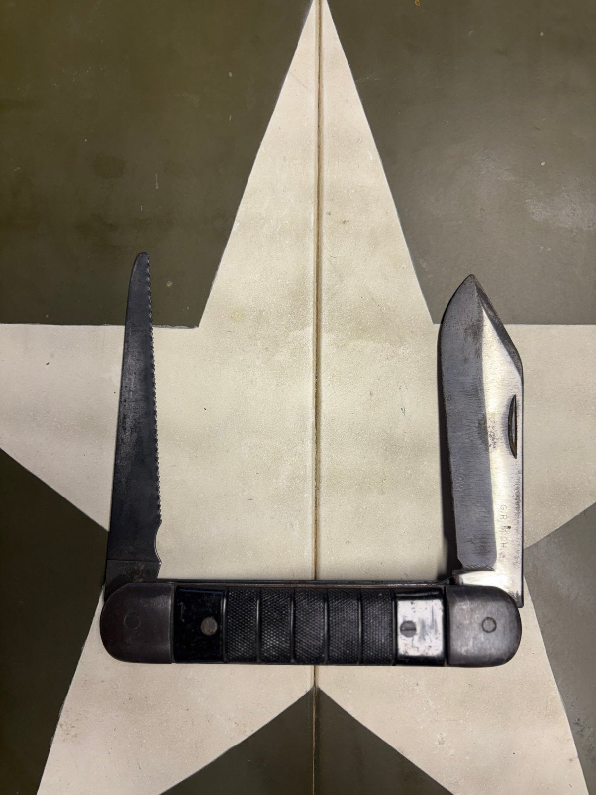 USN WW2 survival kit knife, Ophalen of Verzenden, Amerika