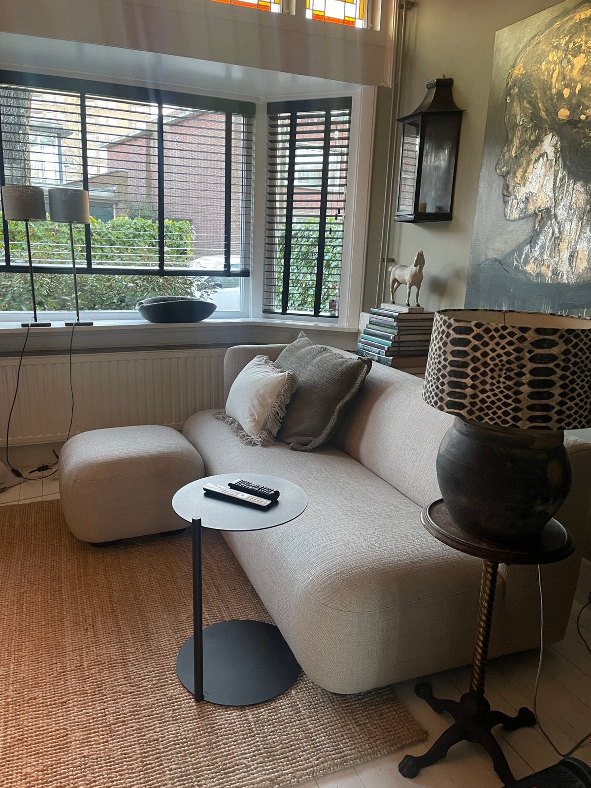 Koozo bank model Ryan 200 cm met footstool, Ophalen, Zo goed als nieuw