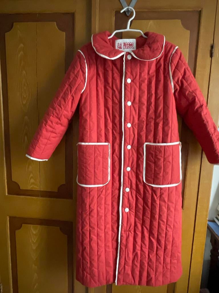 La Veste gewatteerde jas - Rood met witte accenten, Ophalen of Verzenden, Nieuw, Maat 38/40 (M), Rood