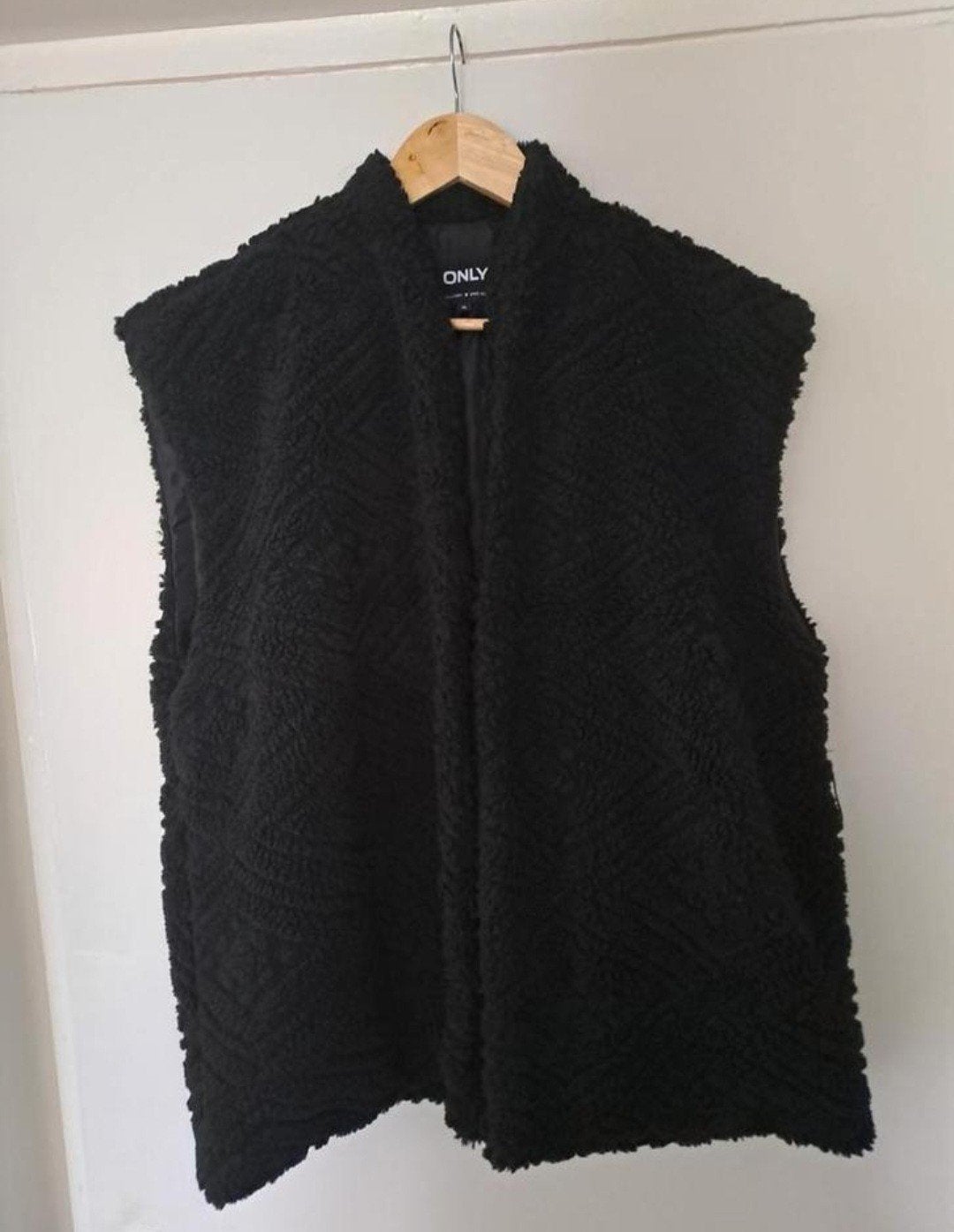 nieuwe ONLY Zwart Teddy Gilet Maat XL, ONLY, Ophalen of Verzenden