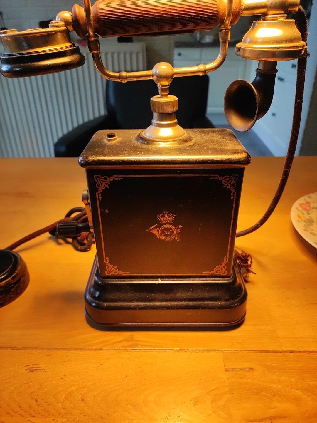 Antieke Telefoon Jydsk Telefon Aktieselskab - Decoratief, Antiek en Kunst, Ophalen of Verzenden