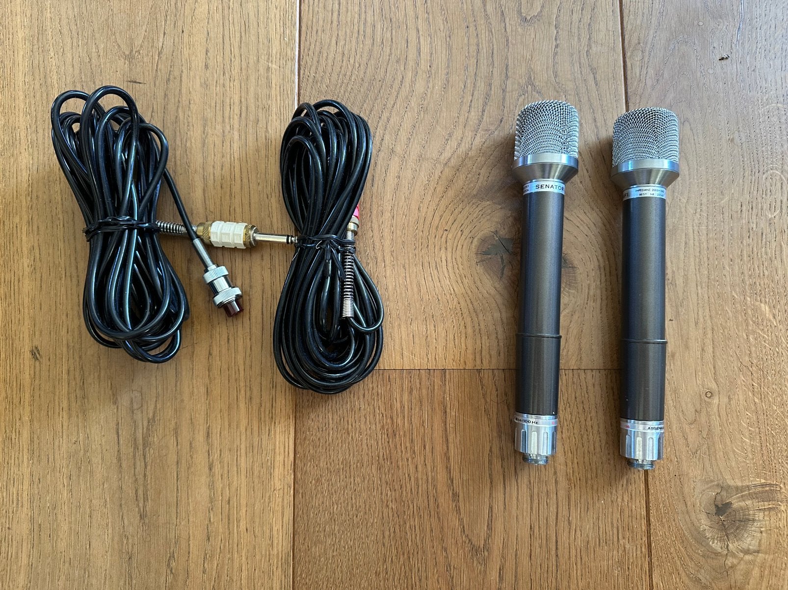 2x Senator Hifi dynamische richtmicrofoons, Ophalen of Verzenden, Zo goed als nieuw, Zangmicrofoon