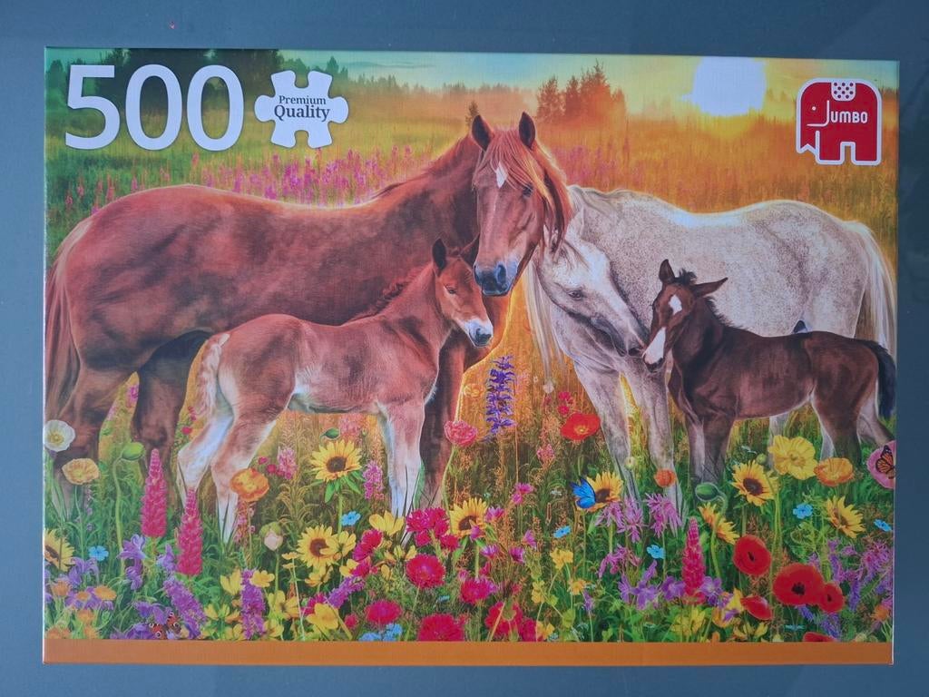Jumbo 500 stukjes paarden puzzel Premium Collection nieuw, Ophalen of Verzenden, 500 t/m 1500 stukjes, Nieuw, Legpuzzel