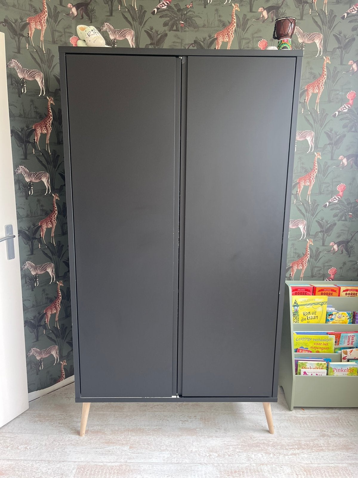 Bopita kledingkast zwart, Kinderen en Baby's, Ophalen, Gebruikt, Kast, 50 tot 70 cm