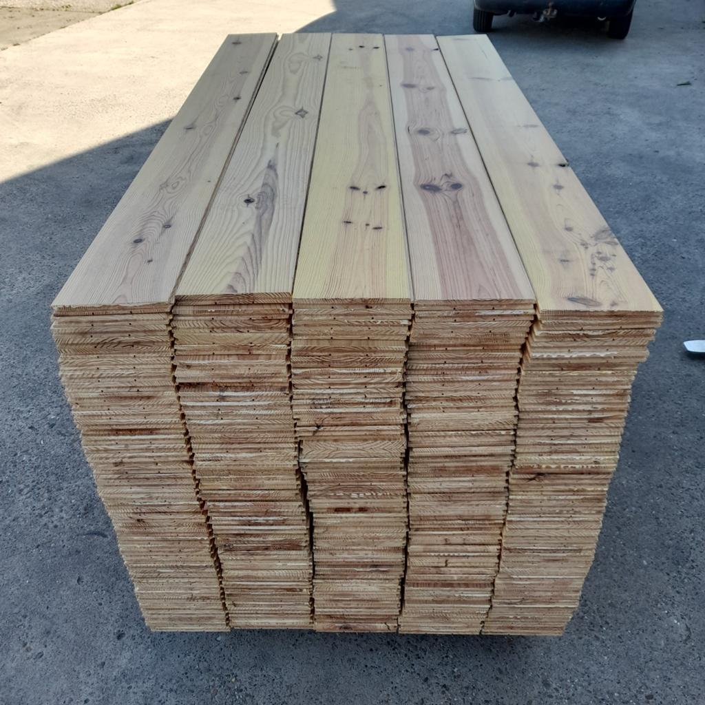 Massief grenen vloer 84 m2 vloerdelen 19,5 cm breed, Doe-het-zelf en Verbouw, Ophalen, Gebruikt, Vloerdelen of -planken, 10 m² of meer