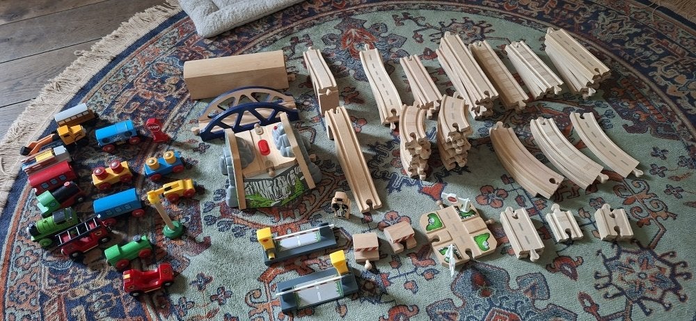 Brio treinset, Kinderen en Baby's, Speelgoed | Houten speelgoed, Ophalen, Zo goed als nieuw, Duw- of Trekspeelgoed