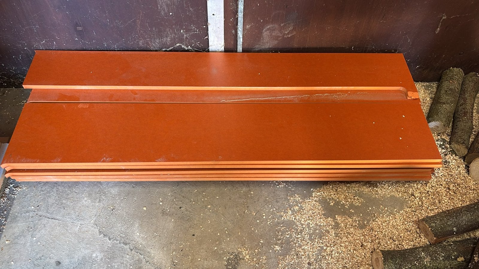 Oranje MDF stroken, Ophalen, Gebruikt, Minder dan 25 mm, Plank