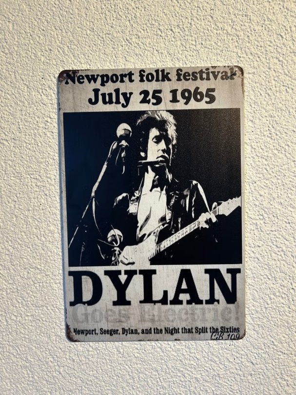 Metalen bord Bob Dylan Thuis Vintage Retro Wanddecoratie, Metaal, 30 cm, 20 cm, Nieuw