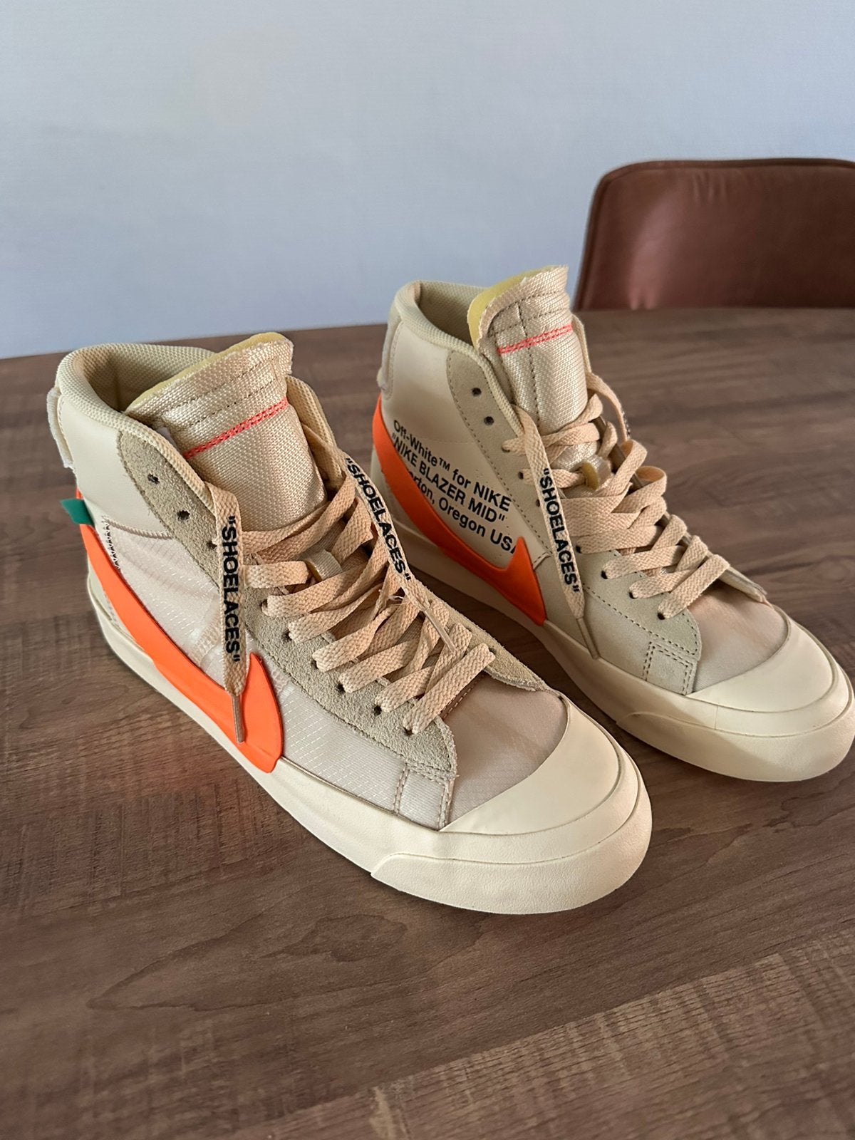 Nike Blazer Mid Off-White All Hallow's Eve, Ophalen, Zo goed als nieuw, Sneakers of Gympen