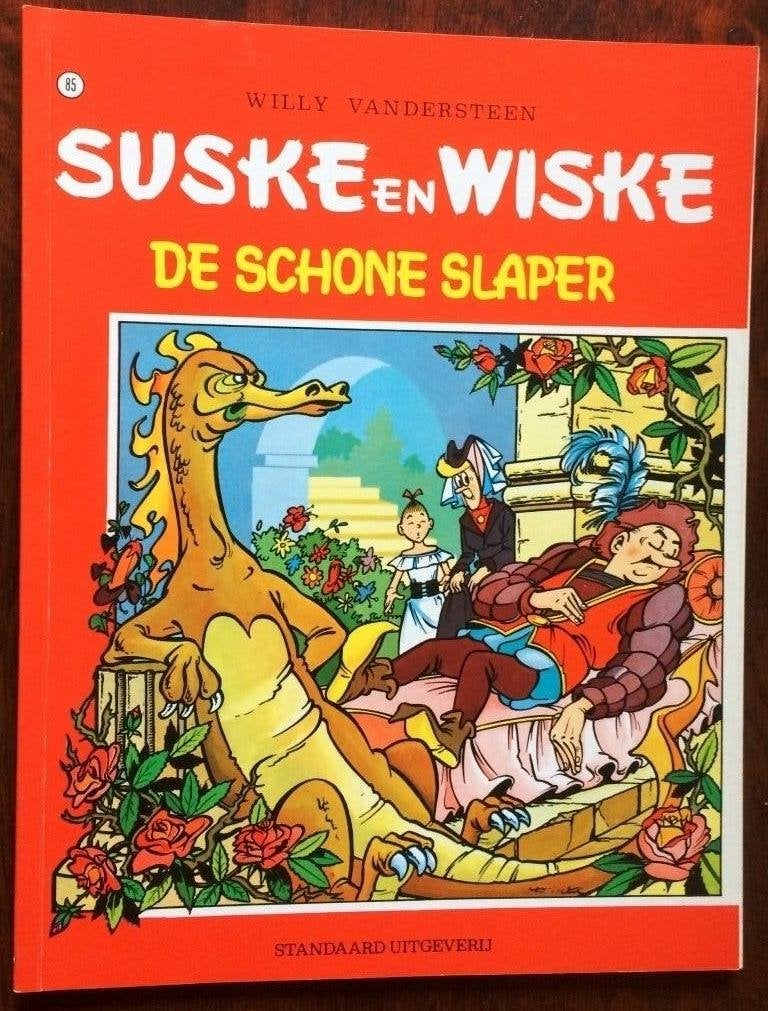 Suske en Wiske - De schone slaper - nr 85, Eén stripboek, Ophalen of Verzenden, Gelezen, Willy Vandersteen