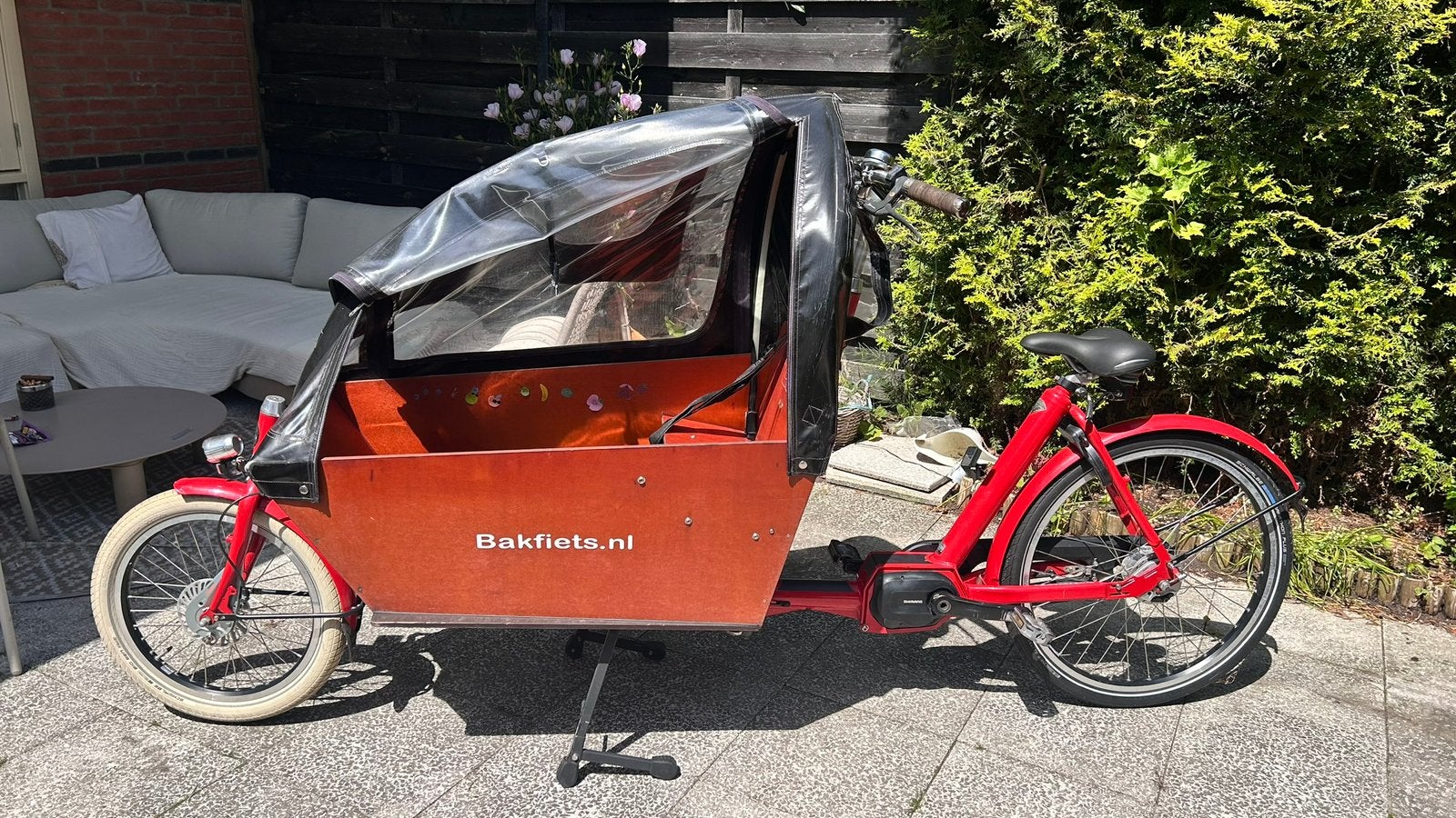 Elektrische bakfiets .nl (long) met shimano motor, Ophalen, Gebruikt, 2 kinderen