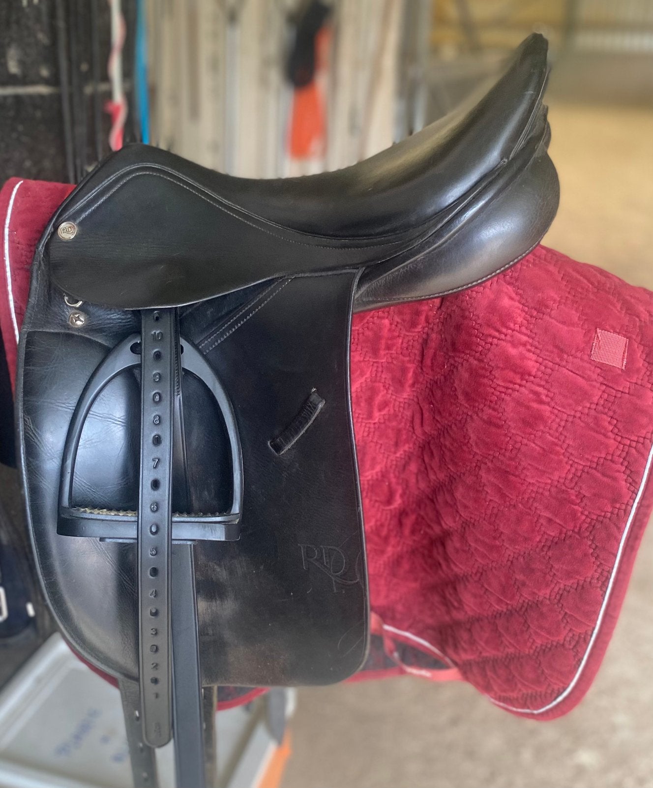 Pony dressuurzadel, Dieren en Toebehoren, XS (15.5 inch of kleiner), Ophalen of Verzenden, Zo goed als nieuw, Middel