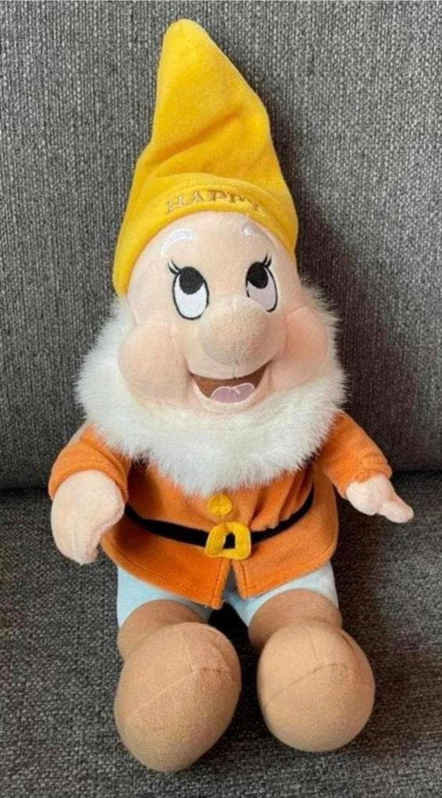 Disney Grote dwerg van Sneeuwwitje Happy 40 x 25 cm groot, Disney, Overige typen, Ophalen of Verzenden, Zo goed als nieuw