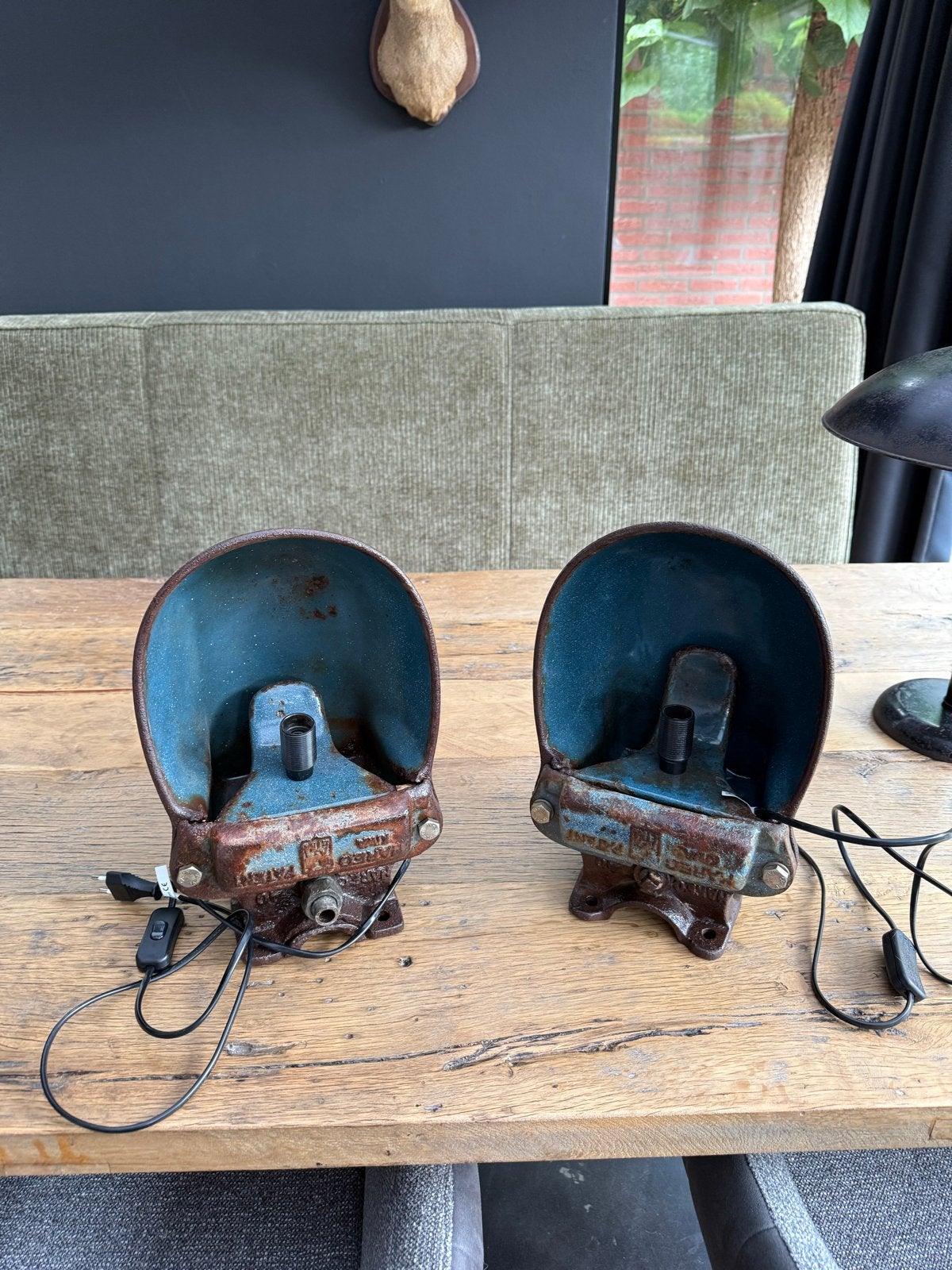 Unieke lampen van drinkbakken - set van 2, Ophalen