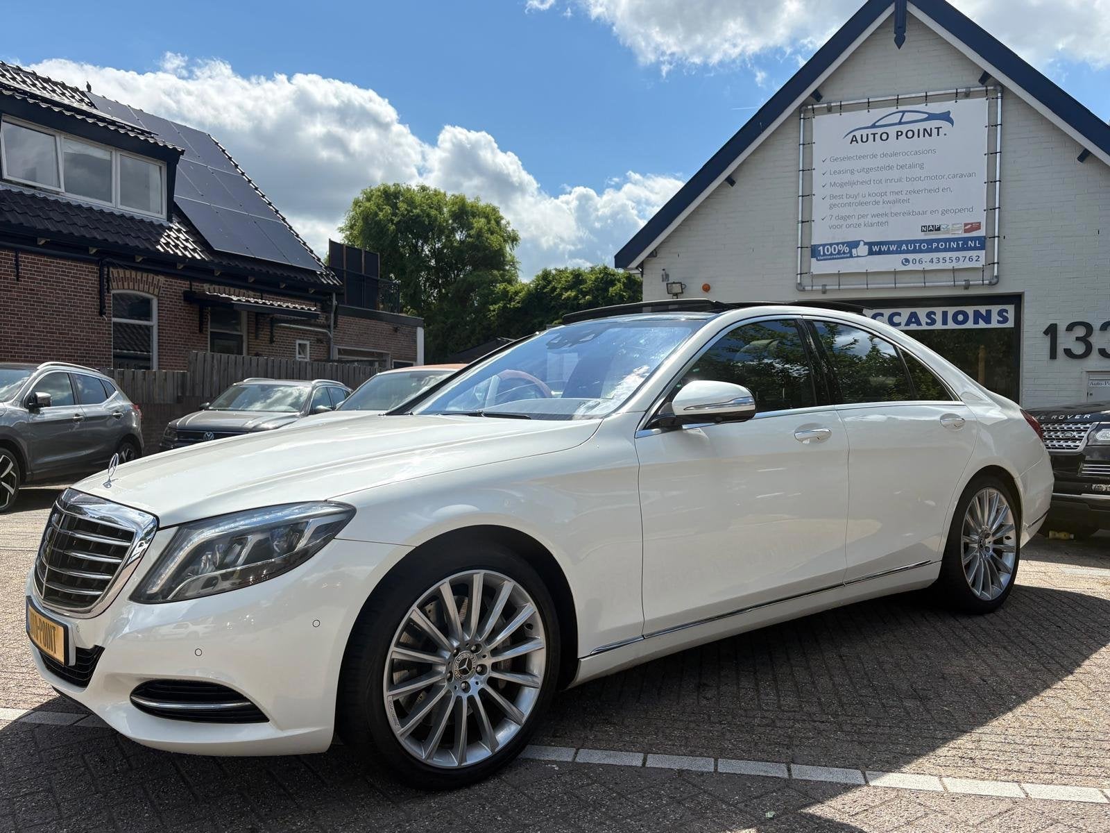 Mercedes-Benz S-klasse 500 NIGHTVISION/DESIGNO/PANO/TV/BURME, Gebruikt, Adaptive Cruise Control, Wit, Bedrijf