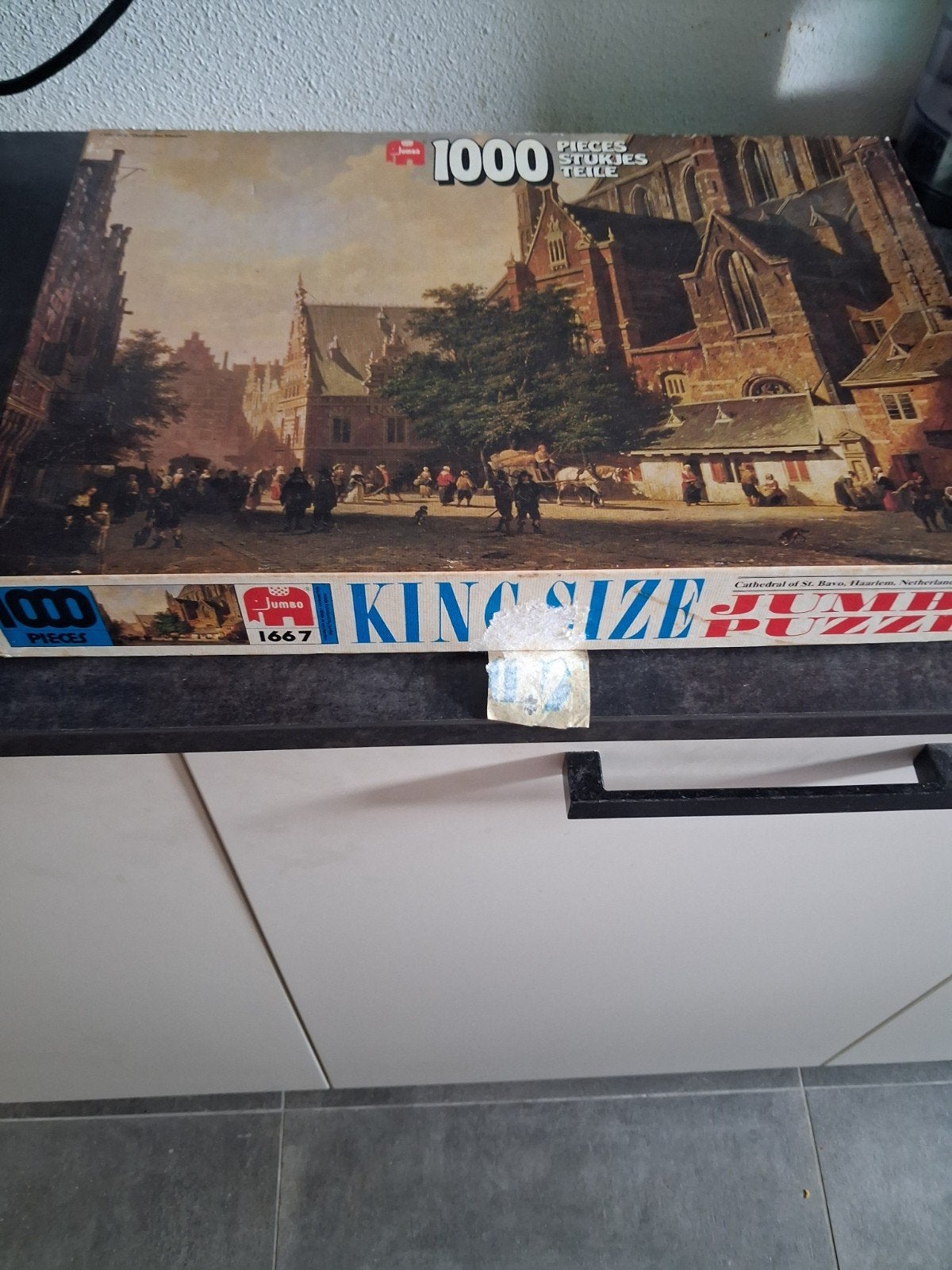 puzzel 1000stukjes voor 0.25, Hobby en Vrije tijd, Denksport en Puzzels, Ophalen of Verzenden, 500 t/m 1500 stukjes, Gebruikt