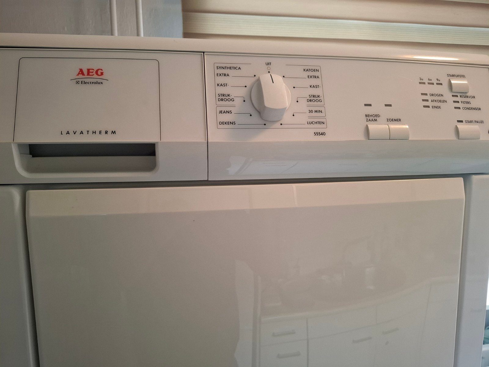 AEG Lavatherm condensdroger - ZGAN, AAA Kwaliteit, 6 tot 8 kg, Ophalen, Zo goed als nieuw, 85 tot 90 cm