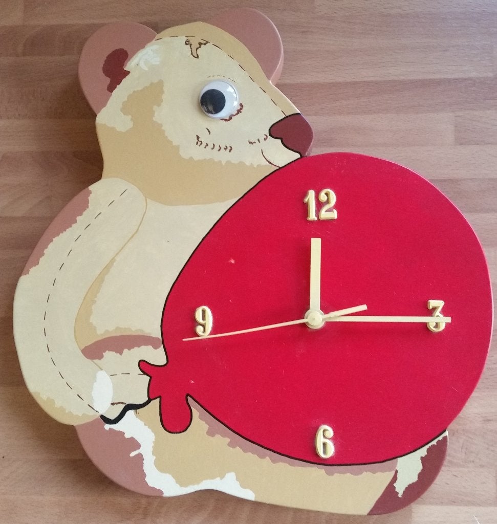 Leuk berenklokje met ballon, Overige merken, Draadloos, Nieuw, Ophalen of Verzenden