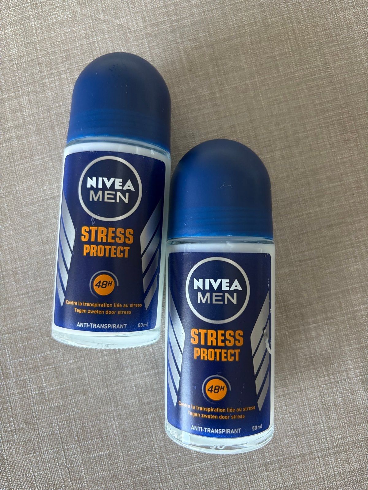 2x Nivea Men Stress Protect Deodorant Roller 50ml - Nieuw, Verzamelen, Ophalen of Verzenden, Nieuw