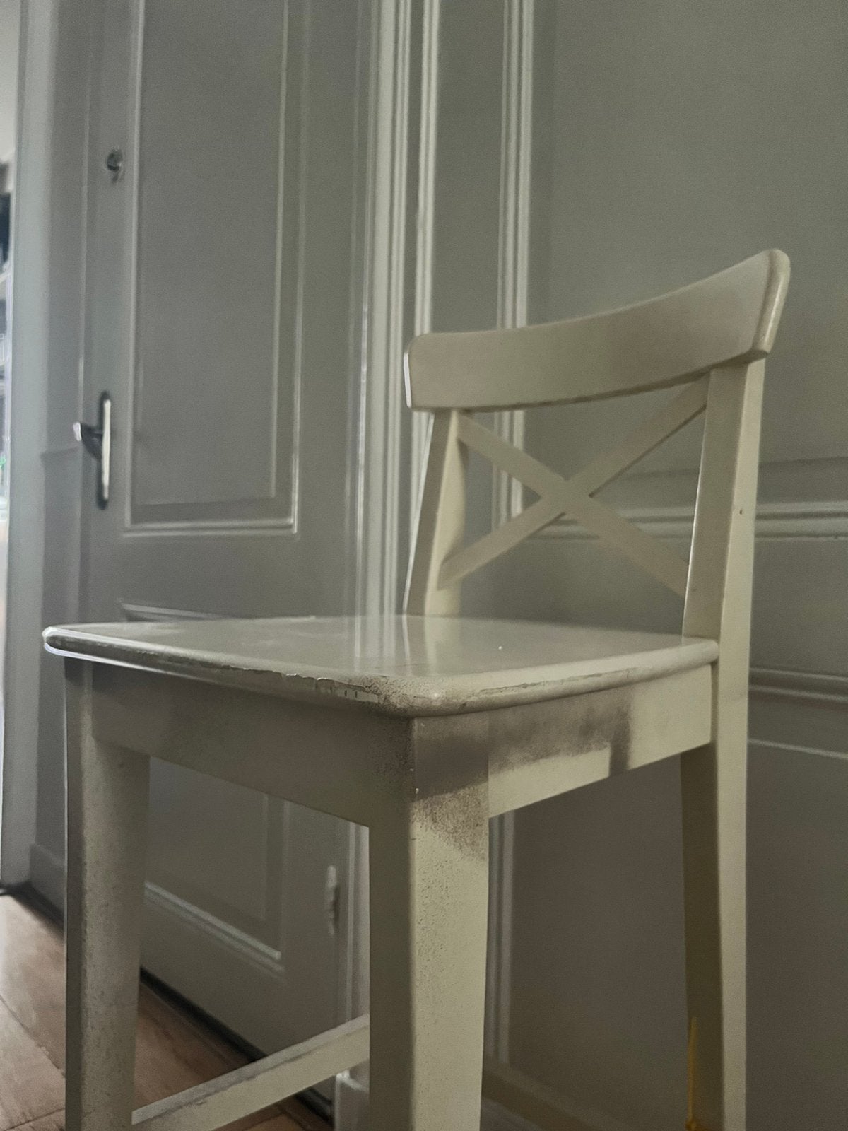 IKEA ROSENTORP Bar stool for free, Ophalen, Gebruikt, Wit, Eén