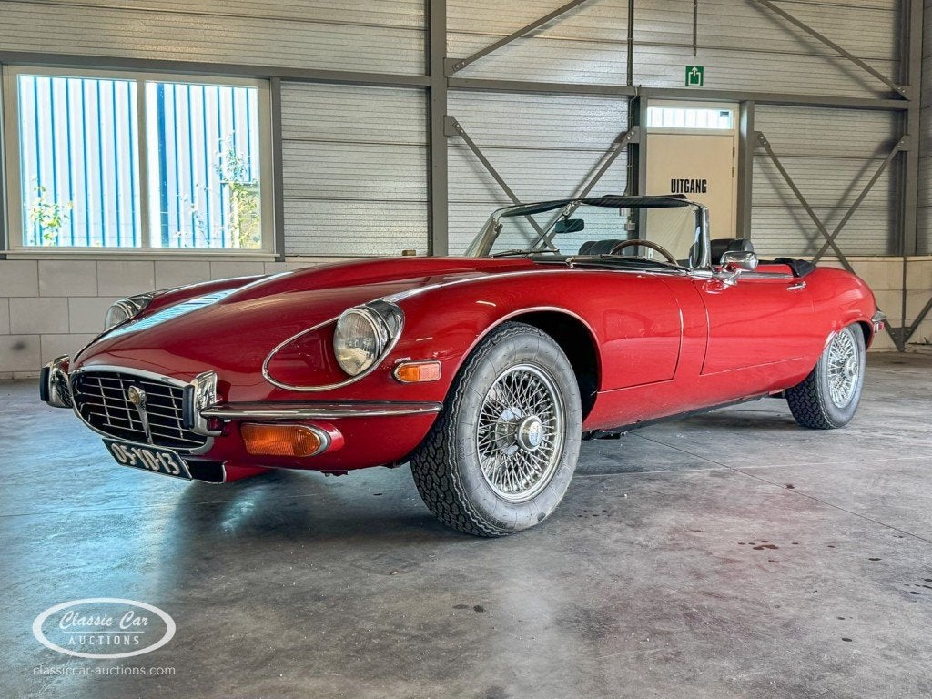 Jaguar E-TYPE Series III V12  - ONLINE AUCTION, Auto's, Oldtimers, Cabriolet, Handgeschakeld, 2 stoelen, 5343 cc
