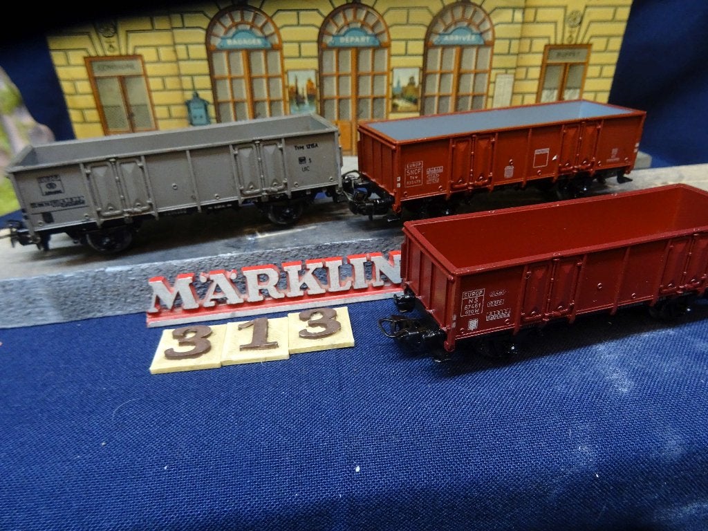 315=Marklin diverse EUROP goederen wagens.227, Wisselstroom, Gebruikt, Wagon, Ophalen of Verzenden