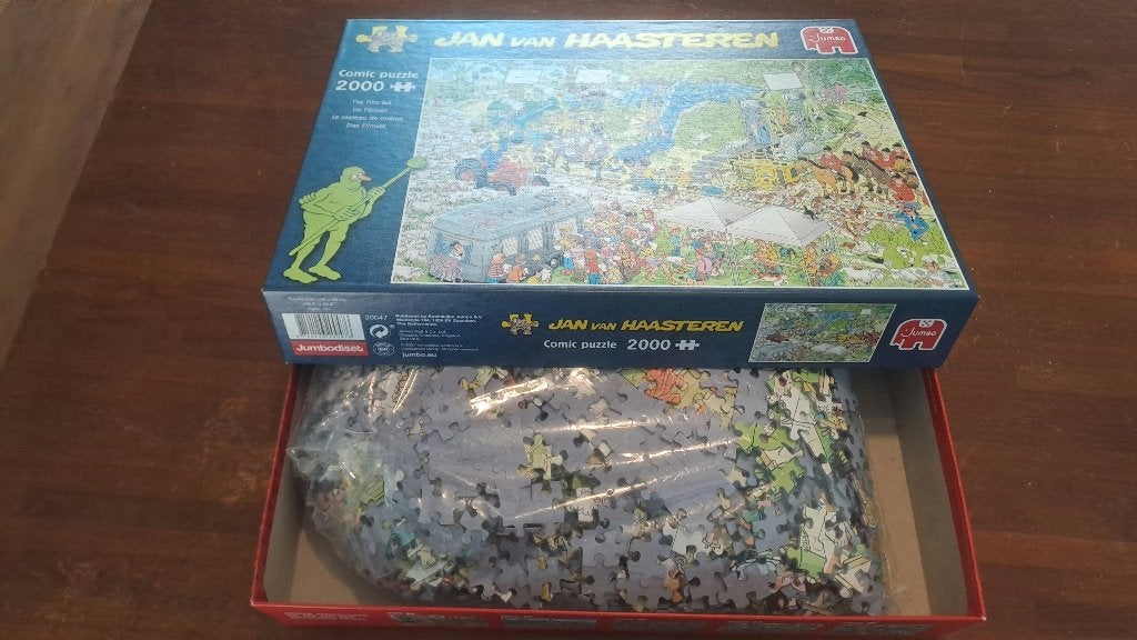 Jan van haasteren, 2000 stukjes, Hobby en Vrije tijd, Denksport en Puzzels, Ophalen of Verzenden, Meer dan 1500 stukjes, Zo goed als nieuw