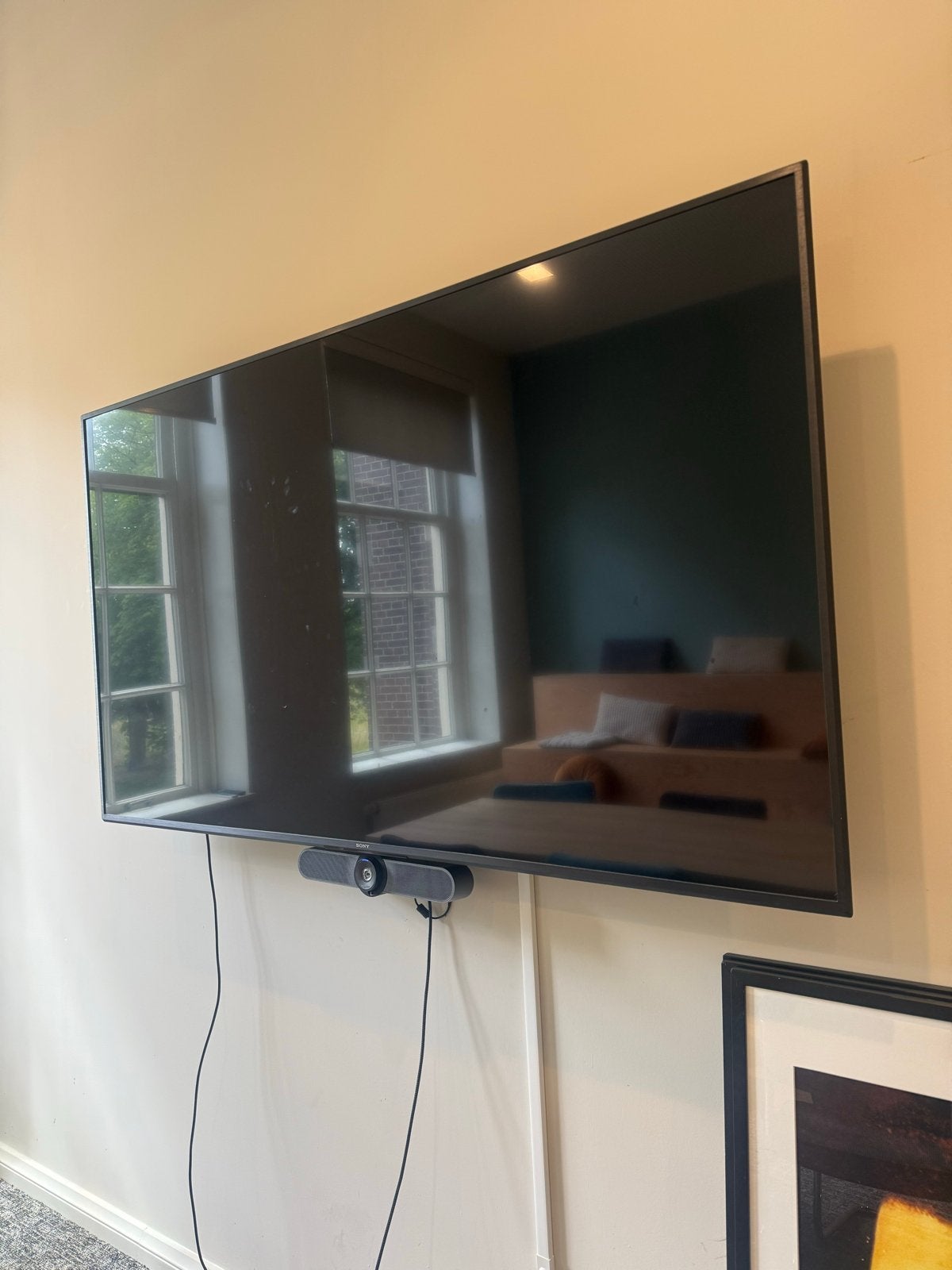 Sony 75 inch TV met Logitech Meetup, Ophalen, LED, 50 Hz, Zo goed als nieuw