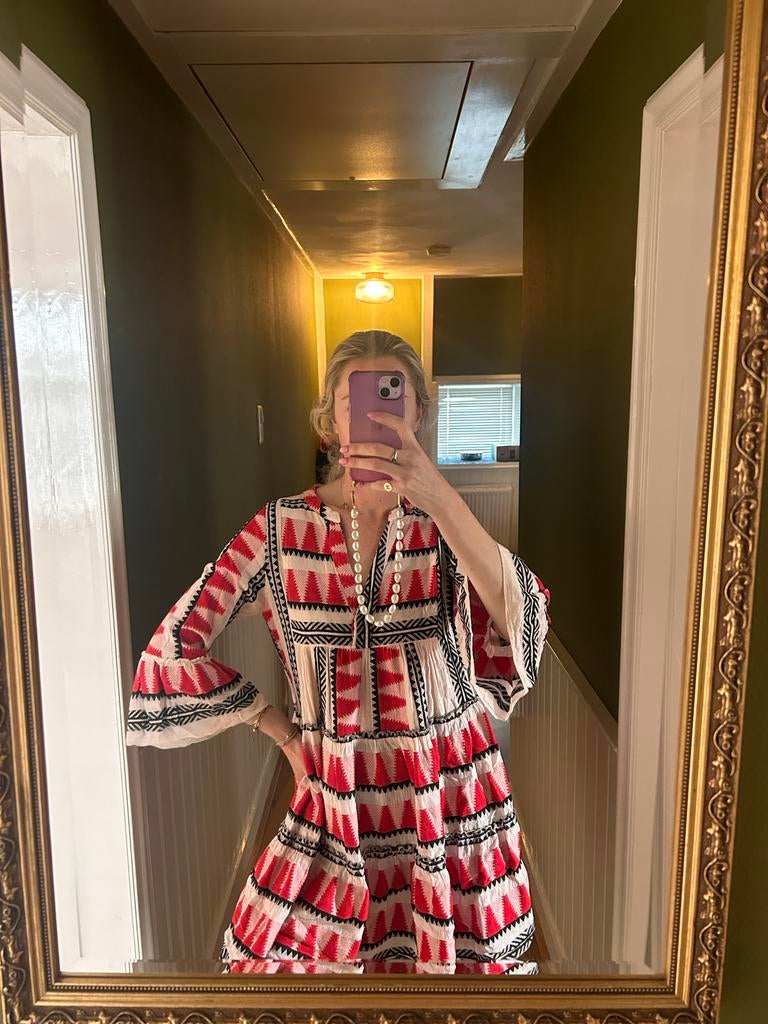Devotion jurk - Zomerse Boho Stijl, Wit, Ophalen of Verzenden, Zo goed als nieuw, Maat 34 (XS) of kleiner