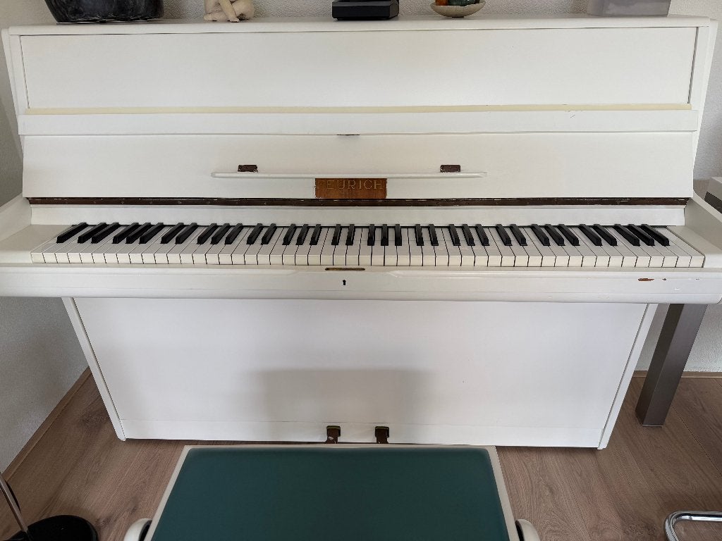 piano, Muziek en Instrumenten, Piano's, Ophalen, Gebruikt, Wit, Piano