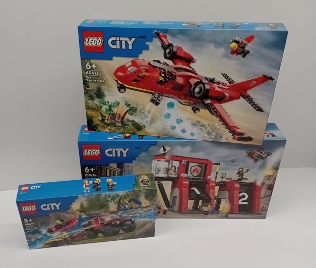 Te koop: LEGO City Brandweer  60414 + 60413 + GRATIS 60412, City, Compleet, Lego, Nieuw