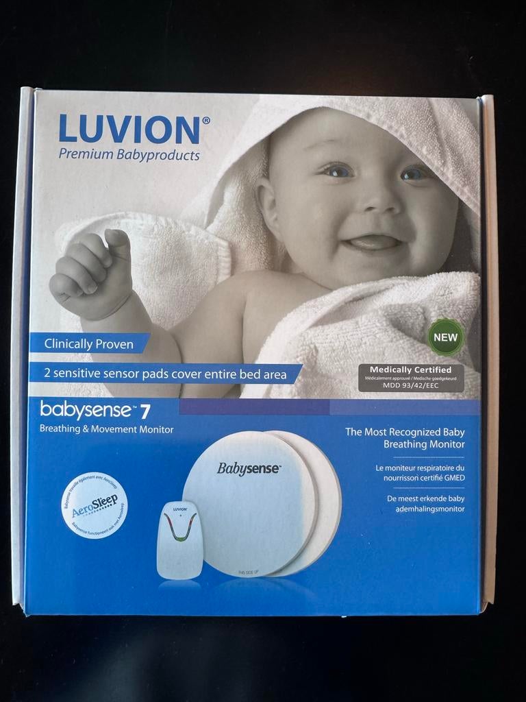 Luvion Babysense 7 ademhalingsmonitor, Kinderen en Baby's, Babyfoons, Ophalen of Verzenden, Zo goed als nieuw