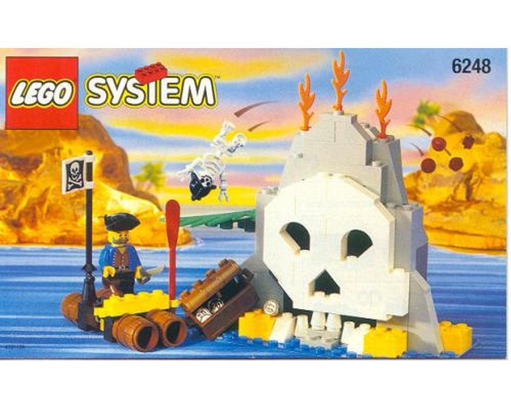 Lego Pirates I Set 6248 - Volcano Island Schedel Eiland, Ophalen of Verzenden, Gebruikt, Complete set, Lego