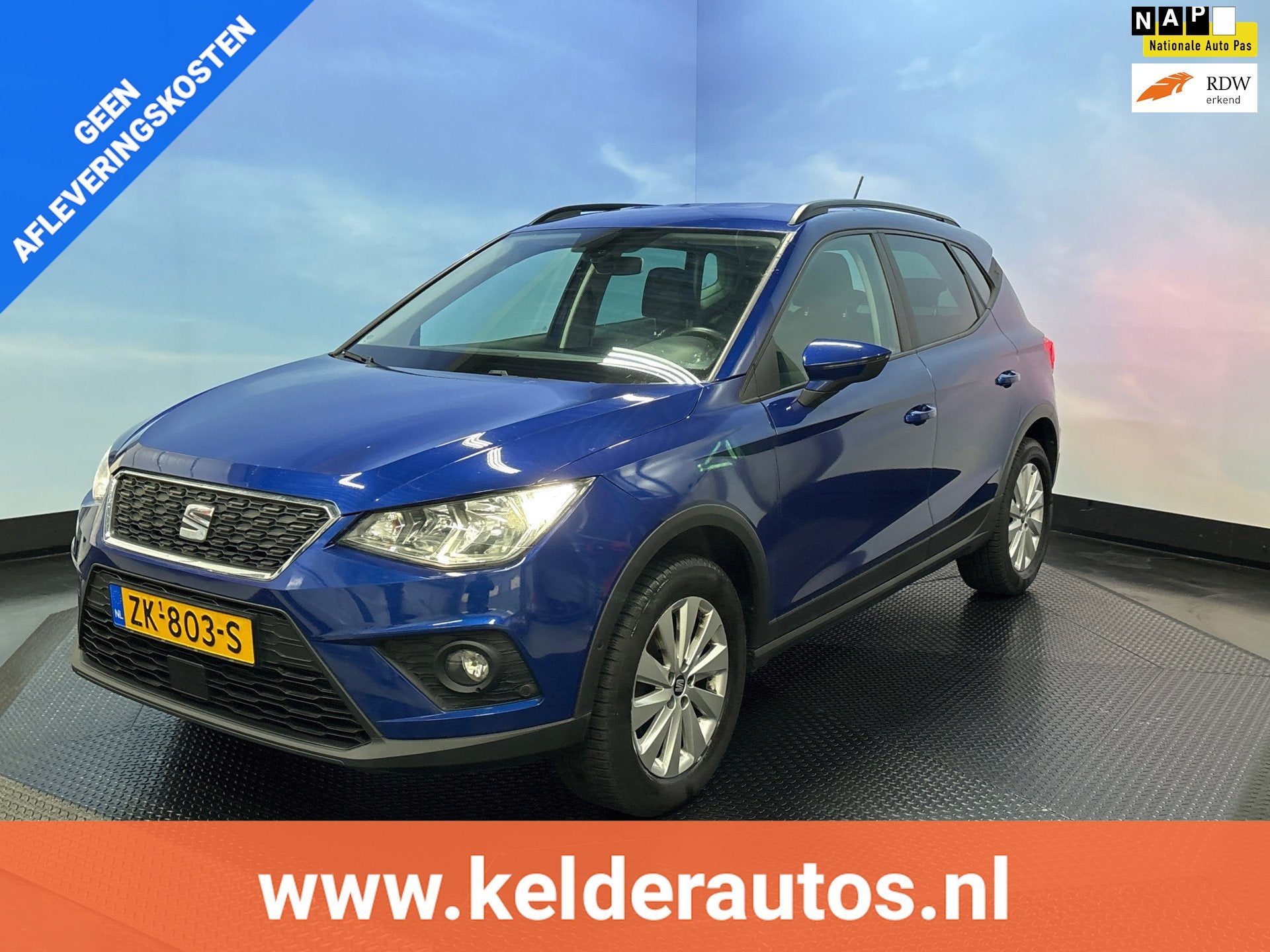 Seat Arona 1.0 TSI Style Business Intense 360 camera, Carpla, Voorwielaandrijving, Gebruikt, 95 pk, Blauw