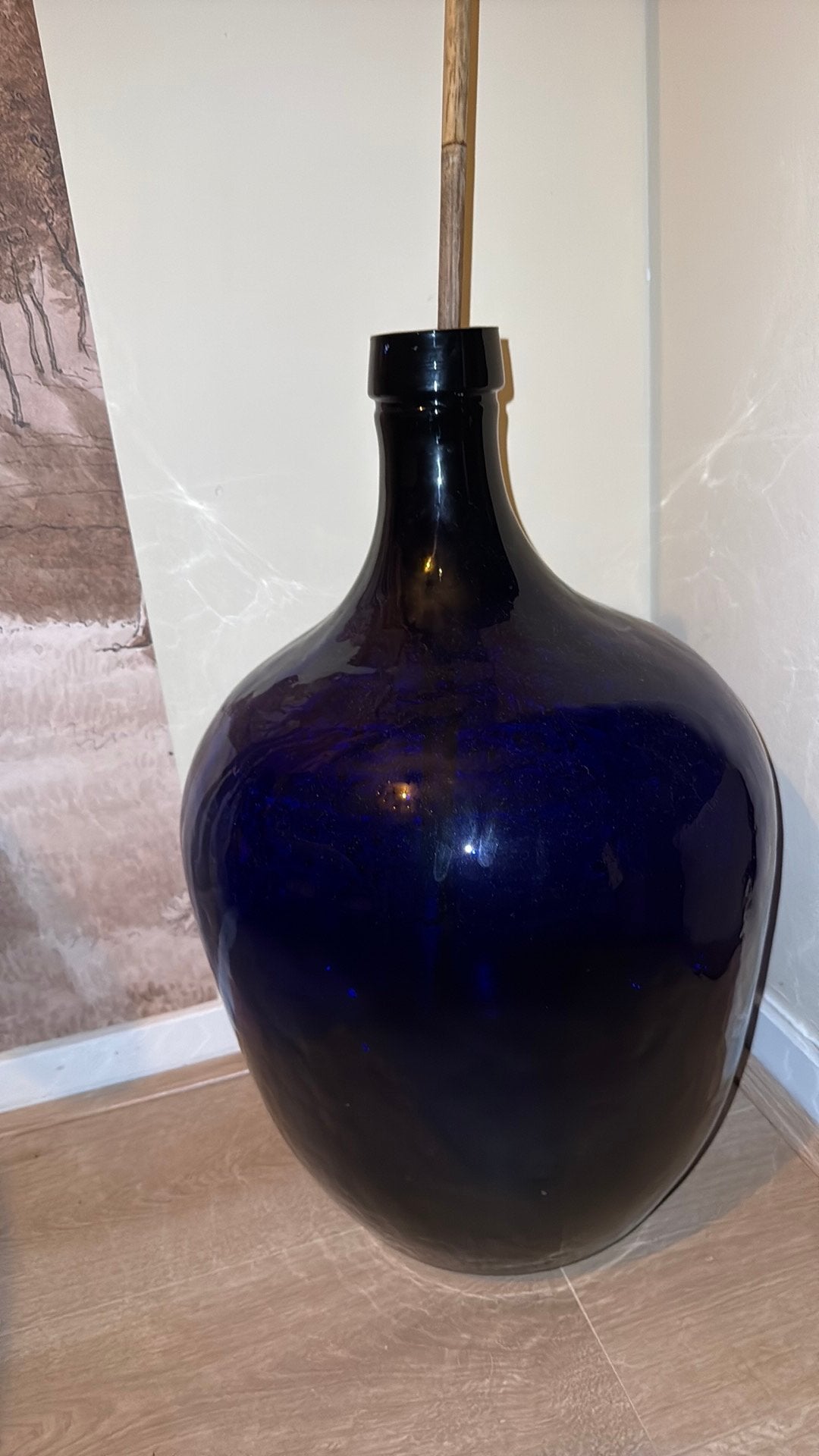Vaas Cobalt blue, Ophalen, Gebruikt, Blauw, Glas