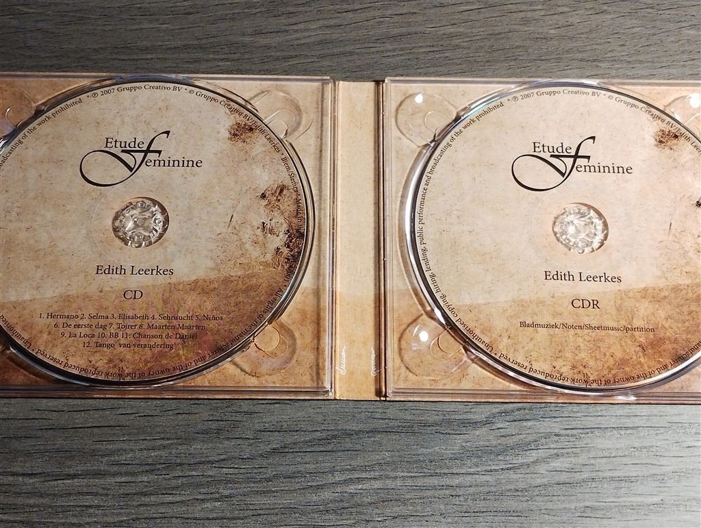 Edith Leerkes - Etude Feminine [CD + CdRom], Ophalen of Verzenden, Classicisme, Zo goed als nieuw, Kamermuziek