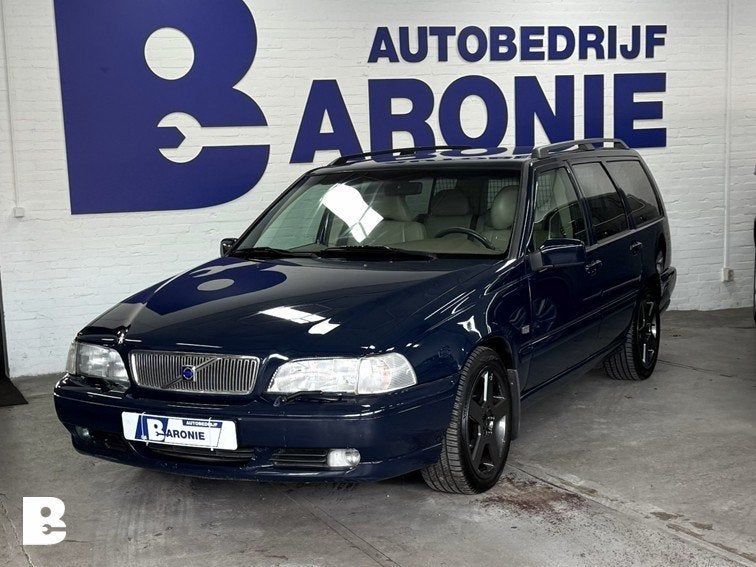 Volvo V70 2.4 Europa automaat, cruise control, Auto's, Gebruikt, Beige, Blauw, 1465 kg