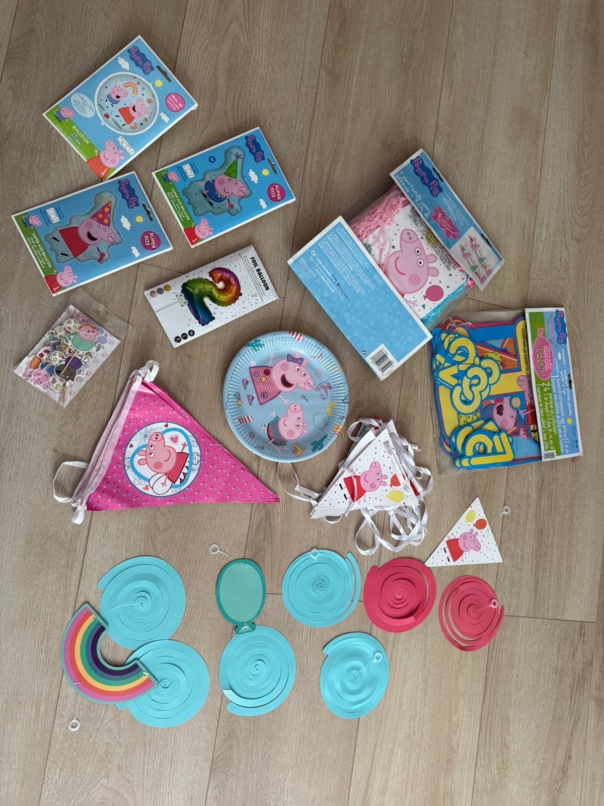Peppa Pig Verjaardagsversiering, Ophalen of Verzenden, Gebruikt, Versiering, Verjaardag