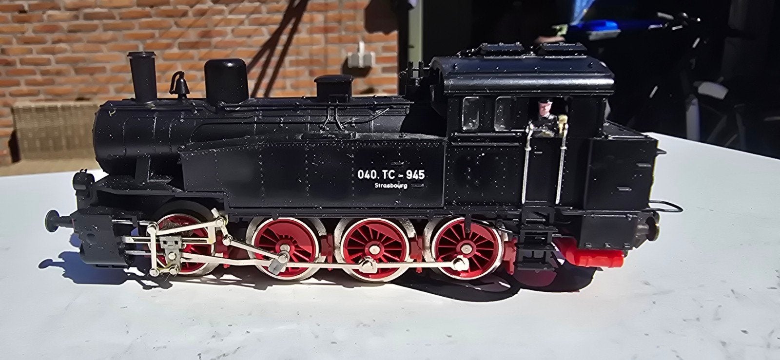 trix express H0 br040 tc 945 Strassburg stoomlok., Hobby en Vrije tijd, Gebruikt, Trix, Ophalen of Verzenden, Gelijkstroom
