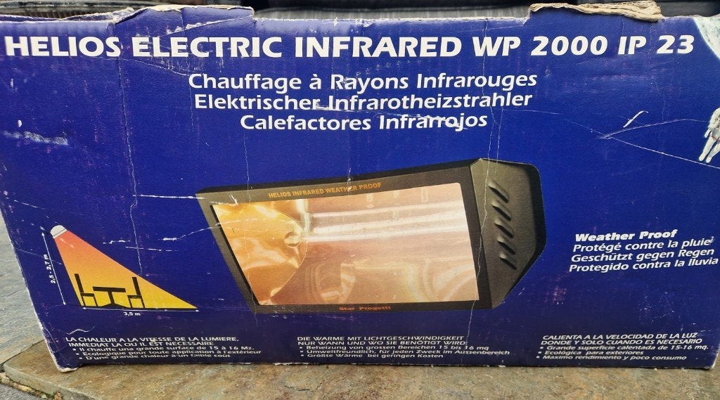 Electrisch infrarood kachel ( heather), Ophalen, 30 tot 80 cm, Kachel, Zo goed als nieuw