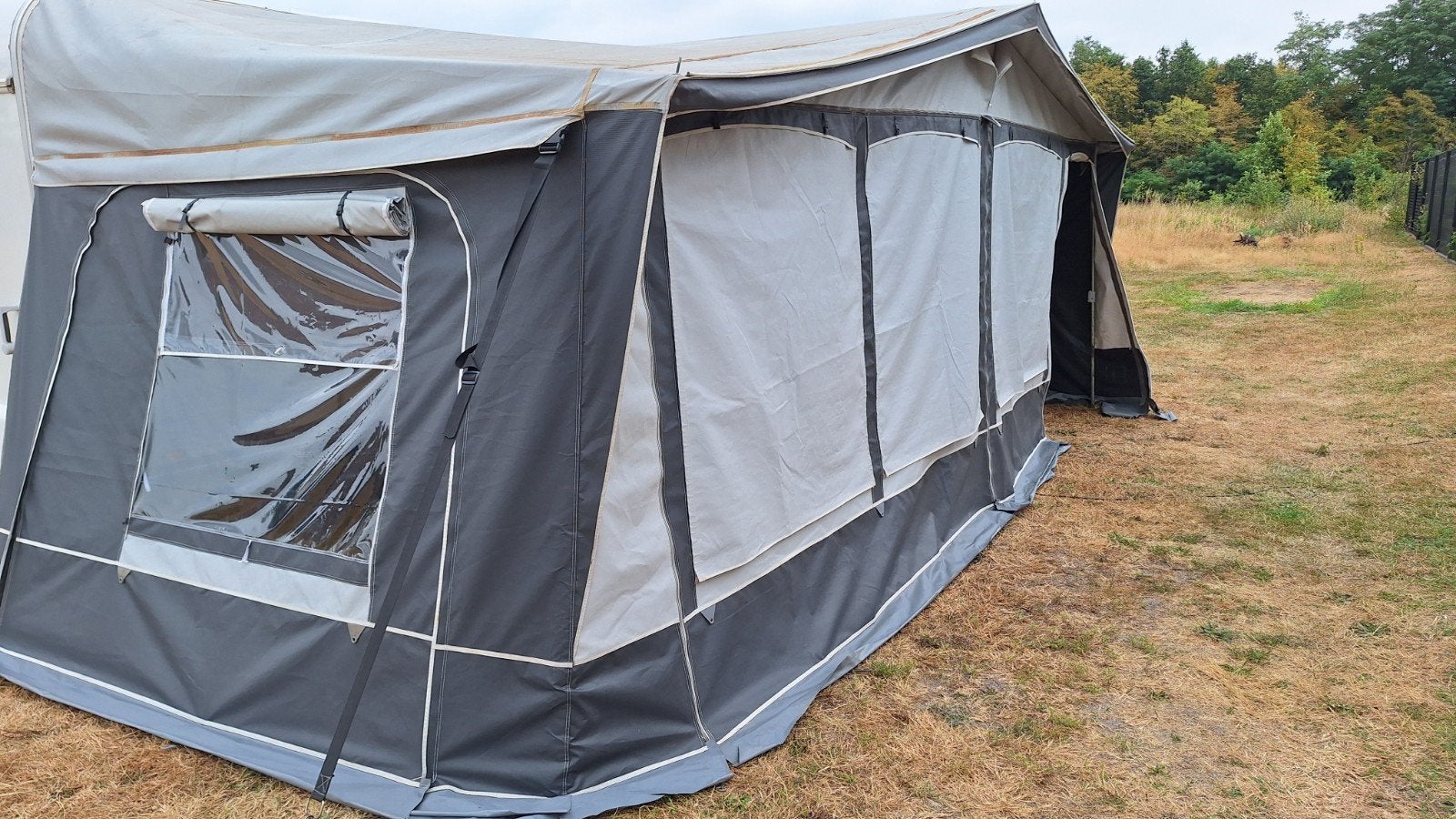 Dorema Ibiza XL 270 De Luxe Voortent (maat 14/SF), Ophalen, Gebruikt